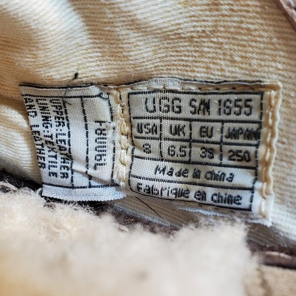 UGG Palma Espadrille 1655 Chestnut Suede Wedge Mule Clogs Women's Size US 8 - Picture 8 of 9